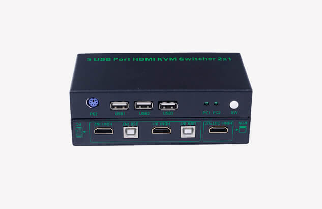 HDMI  KVM二进一出切换器