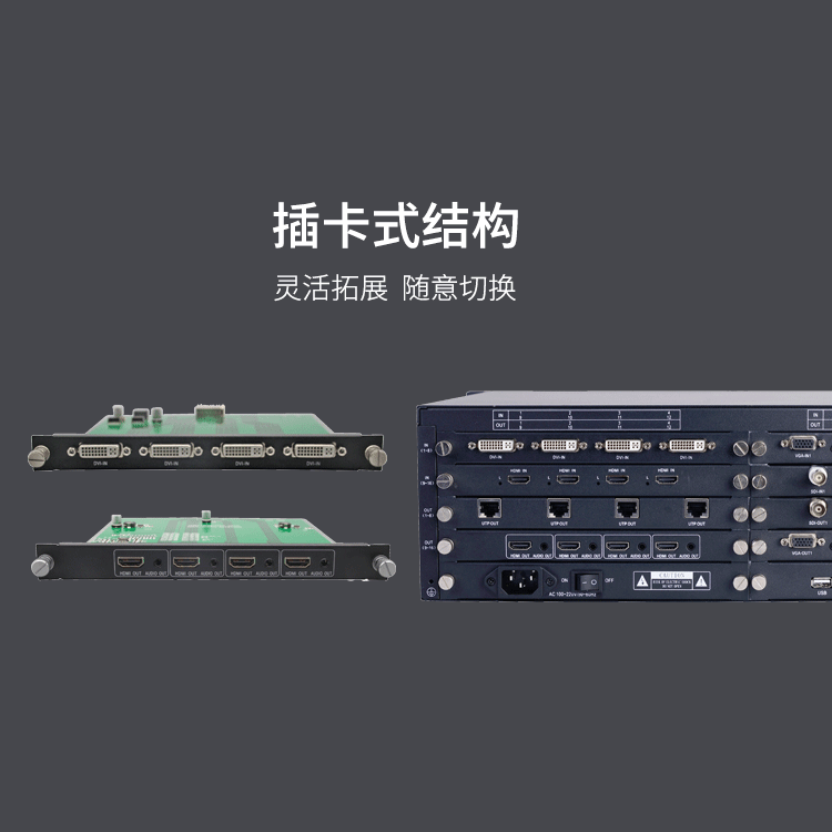 高清混合矩阵 高清4k混插矩阵 混合矩阵切换器
